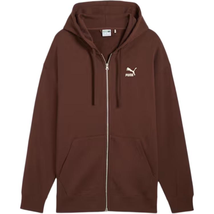 Puma Классическое худи American Vintage Свободный крой Модное худи с длинным рукавом Унисекс худи Темно-кофейно-коричневый 624247-65