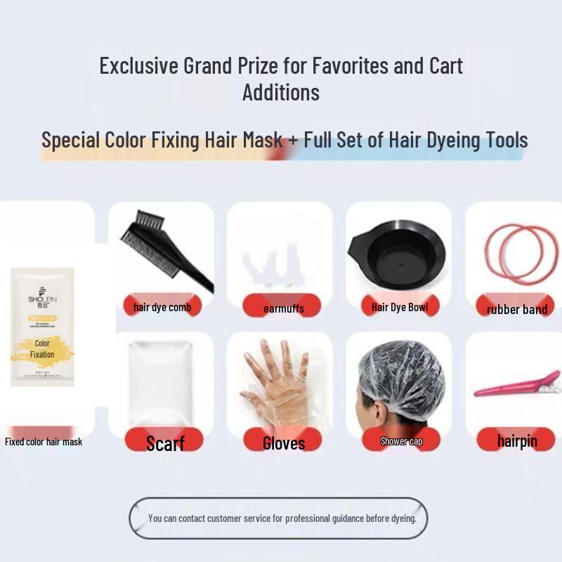 2026 Краска для волос: Серо-коричневый лен, цвет черного чая, с пользой для ухода за волосами