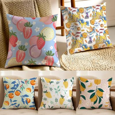 Полный Принт Фруктовый Принт Узор Чехол на Подушку Наволочка Антипылевой Клещ Гостиная Диван Декор Подушка Комната