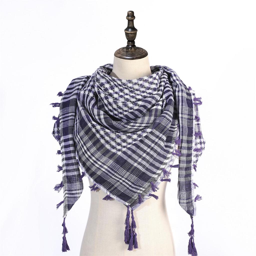 Popular Men's Arafat Keffiyeh with Tassels – Hot Middle East Style, In Stock