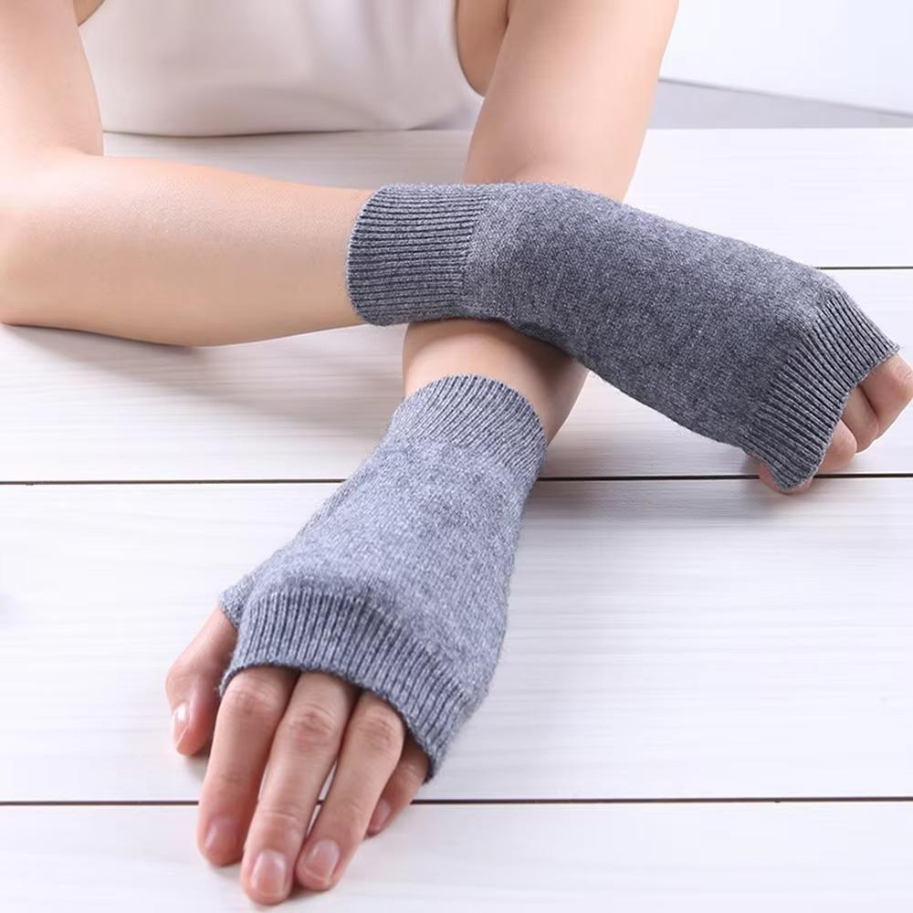 Wrist Length Winter Gloves Warm Knitted Wool Gloves Fashion Cashmere Gloves Unisex