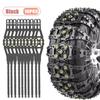 1/5/10PCS Heavy Duty Snow Chains Universal Fit for Car Truck SUV Ice Snow Traction Fishbone Design Durable Anti Slip Chains