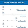 Printer Paper Fore Multipurpose 20 Lb Copy Paper 8.5 X 11 96 Bright Made In the USA 103267 1 Ream 500 Sheets Total