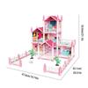 Детский Музыкальный Кукольный Дом Сборка Вилла Дом 3D DIY Замок Принцессы Мечты Сборка Виллы Набор Кукольного Дома Игрушка Девочка Семейные Игрушки