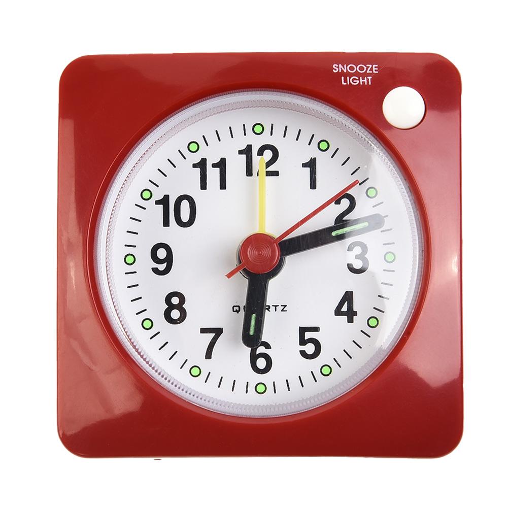 Изящный и бесшумный дорожный будильник с ночником, портативный и удобный
