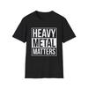 Футболка "Heavy Metal Matters", Смешная музыкальная футболка, Футболка для фаната металла, Смешной слоган