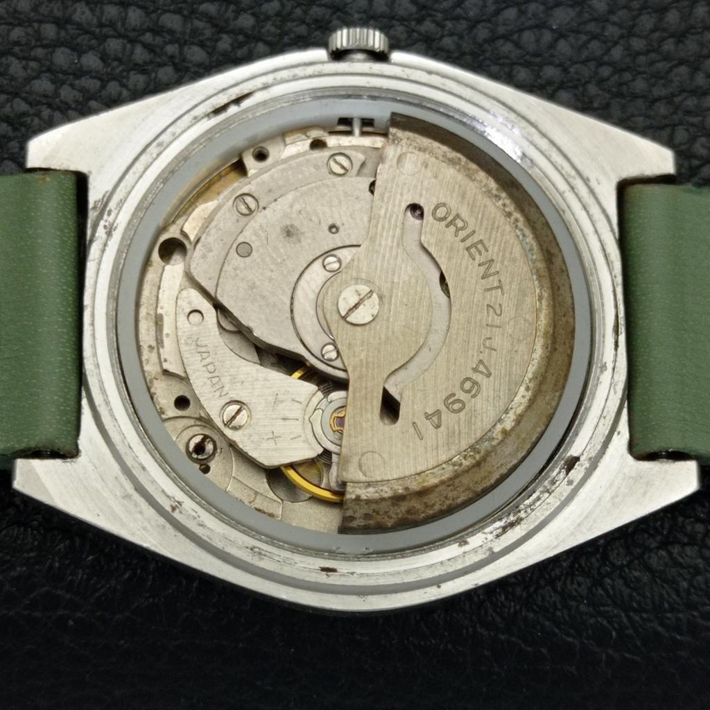 Orient AUTOMATIC 46941 JAPAN MENS VINTAGE WHITE COLOR DIAL WATCH A701805-5 R207-a701805