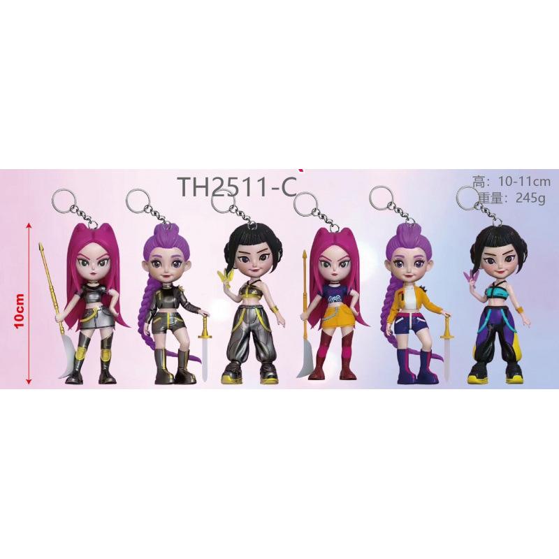 K-Pop Новая группа девушек-охотниц на демонов Мужская группа Фигурка Модель Слепая коробка Tide Play Кукла Украшение