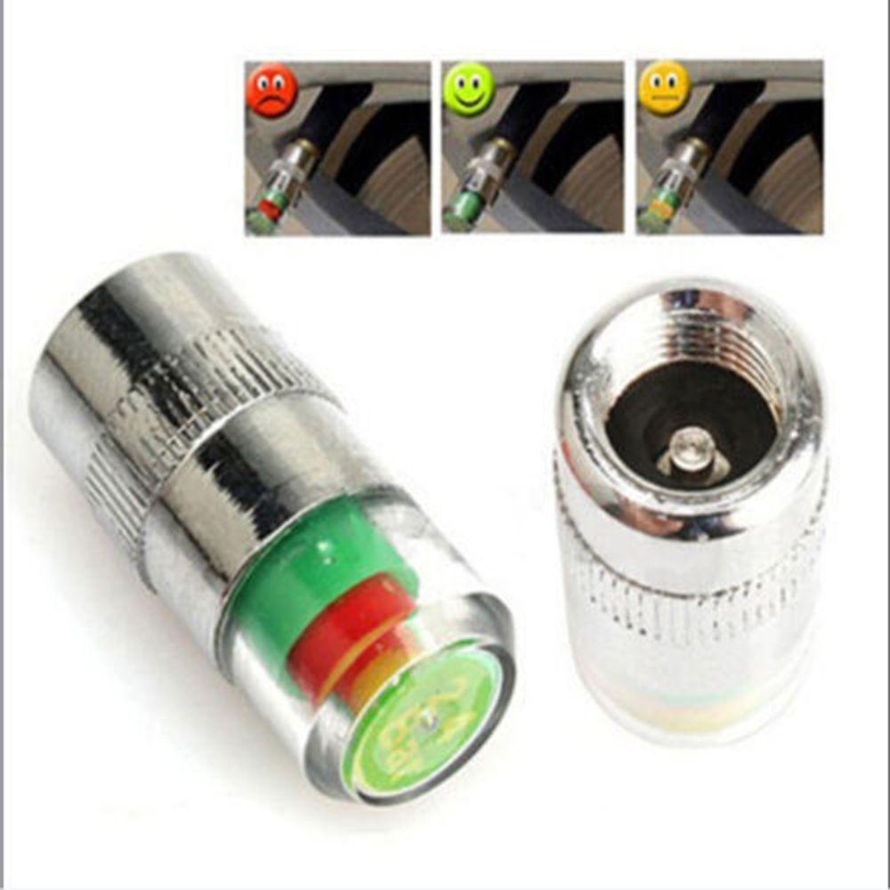 Warning Universal Visiable Air Alert Car Air Pressure Valve Tire Gauge Sensor Indicator Stem Caps