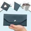 Ultra-thin Cash Envelope Wallet Wear-resistant PU Leather Money Binder Organizer Waterproof Money Pouch Holder Male Female
