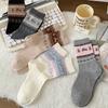 Female Spring and Autumn New All Kinds of Cute Cartoon Dog Boneless Tube Stack Socks