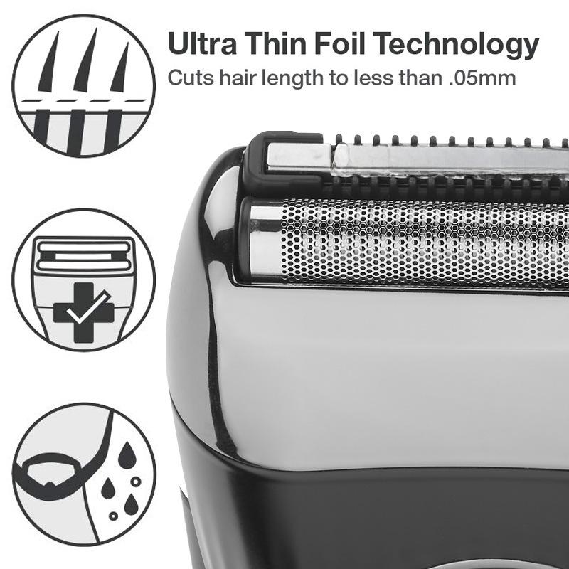 Мужская аккумуляторная моющаяся электробритва с тремя лезвиями