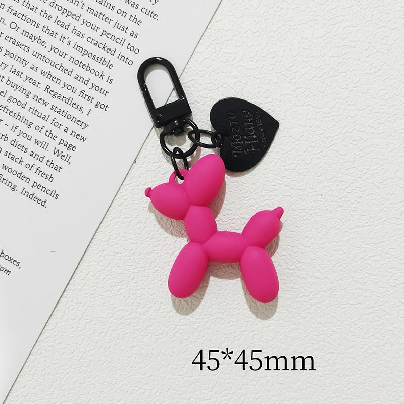 Брелок в виде милой корейской 3D-собачки из воздушных шариков в стиле Y2K для iPhone, модный ремешок для мобильного телефона в форме сердца, украшение для сумки телефона.