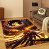 3D Fantasy Cartoon Phoenix Bird Carpet Rug for Living Room Sofa Home Bedroom Kitchen Doormat Decor,Playroom Non-slip Floor Mat
