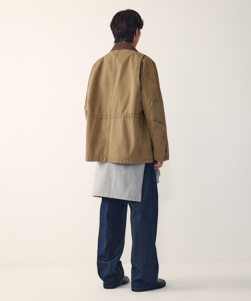 Studio Tomboy [Men] Washed Cotton Hunting Jumper_Dark Beige 9156113123