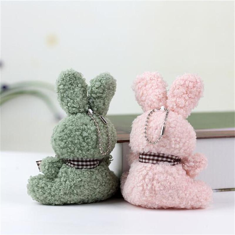 12 см плюшевый брелок кролик сидящий бант мягкая игрушка Buuny питомец девочка ребенок рождественские подарки