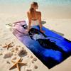 Japanese artist Koyoharu Gotouge's Demon Slayer beach towel, outdoor camping vacation swimming beach towel, outdoor absorbent bath towel blanket K11