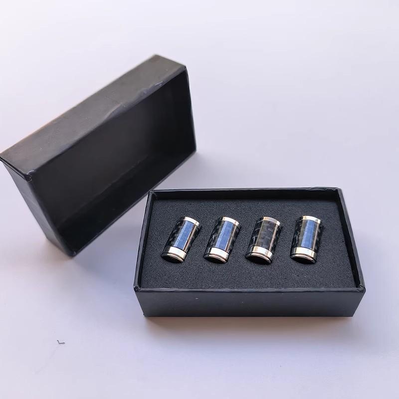 Колпачки на ниппели колес 4 шт. Карбон Серебро Колпачки на ниппели для шин для Brabus Mercedes Benz AMG Maybach Колпачки на ниппели