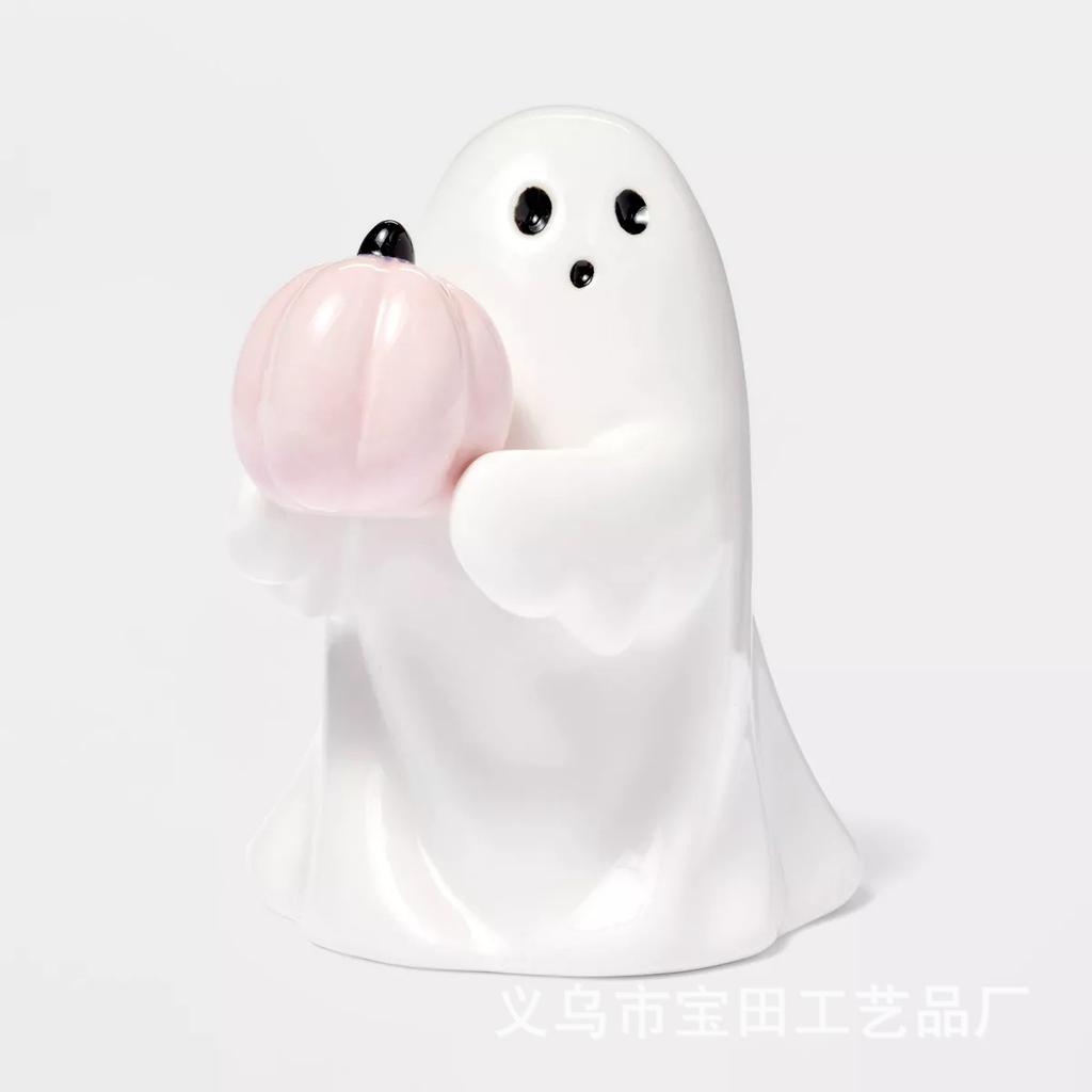 Halloween cute white ghost party decoration garden ornaments study table decoration knickknacks
