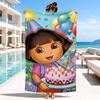 The Explorer do-ra Adventure Beach Towel, Microfiber Beach Towel, Perfect For Pool, Beach, Travel, Home Decor Beach Party Fan gifts
