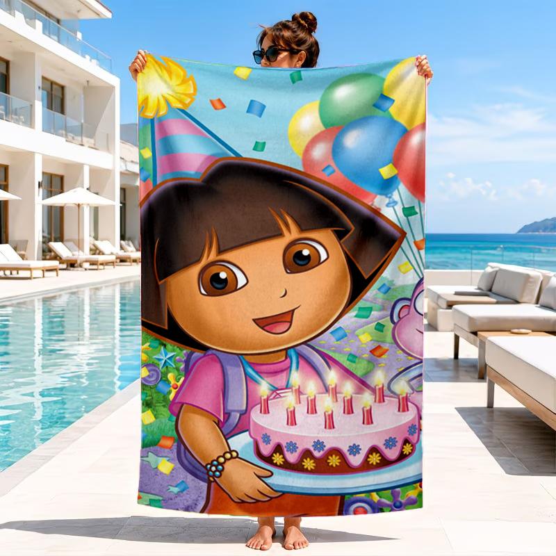 The Explorer do-ra Adventure Beach Towel, Microfiber Beach Towel, Perfect For Pool, Beach, Travel, Home Decor Beach Party Fan gifts