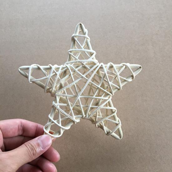 Ротанговая лоза DIY Звездный венок Гирлянда Вечеринка Рождественская елка Окно Декор Орнамент