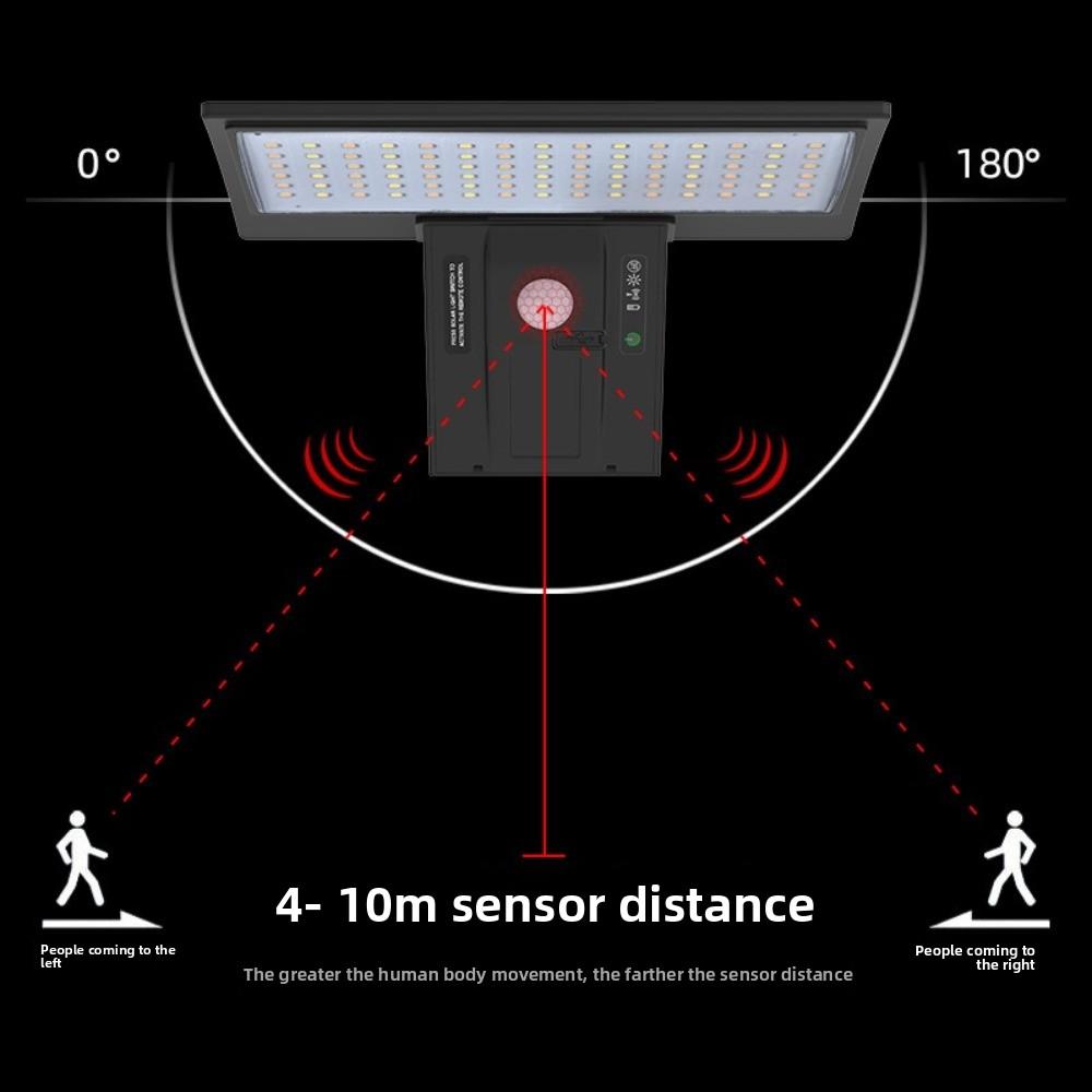 4 Modes Solar Outdoor Lights 90 LEDs LED Wall Lights Motion Sensor Lamp Porch Yard Garden Lighting