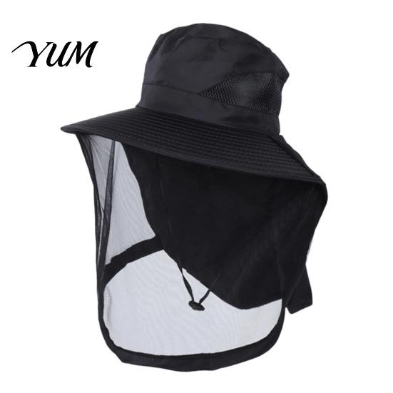 Full Coverage Bee Veil Hat for Beekeeping Sun with Mosquito Net, Face Protection Wide Brim Fishing Anti Hat, Breathable UV Farming Outdoor Gardening