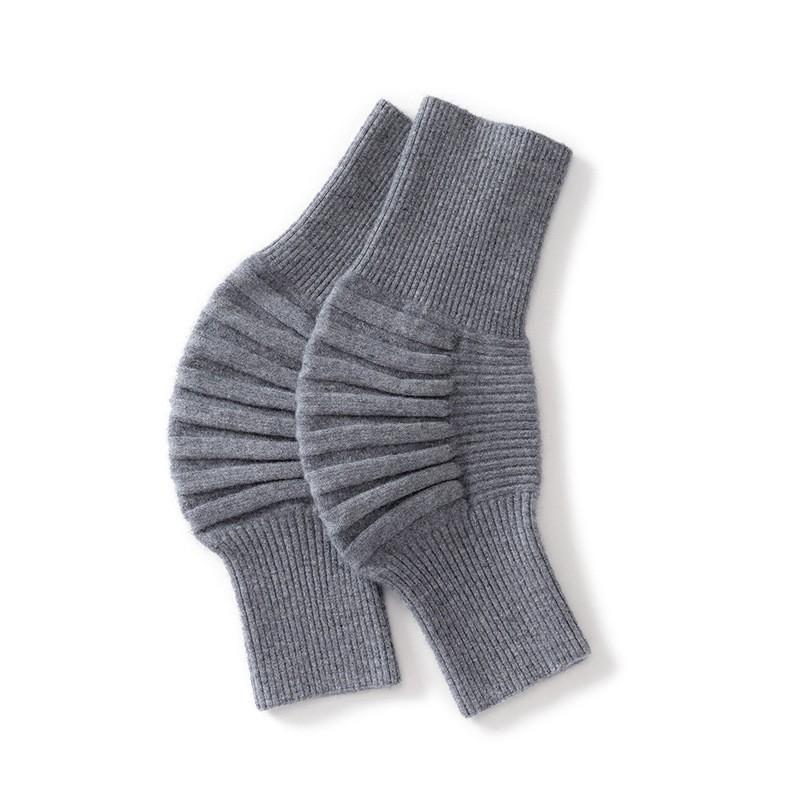 100% Wool Knee Warmers Men Women Thick Knitted Joint Support Cold Weather Cycling Running Fitness Fishing