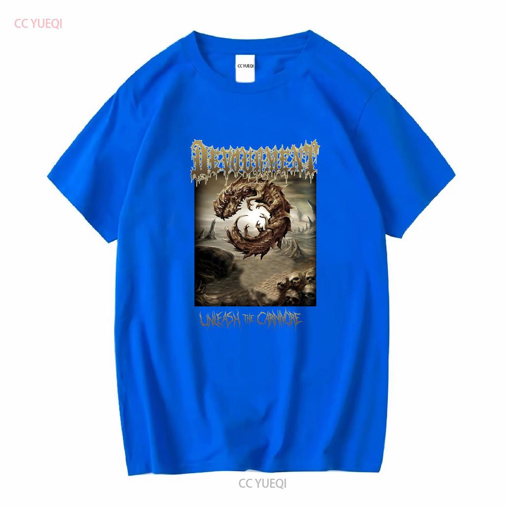 Devourment Unleash The Carnivore Футболка Черная Мужская S до 3XL PM904 винтажная Стиранная мужская Дышащая Универсальная Мягкая Унисекс Повседневная