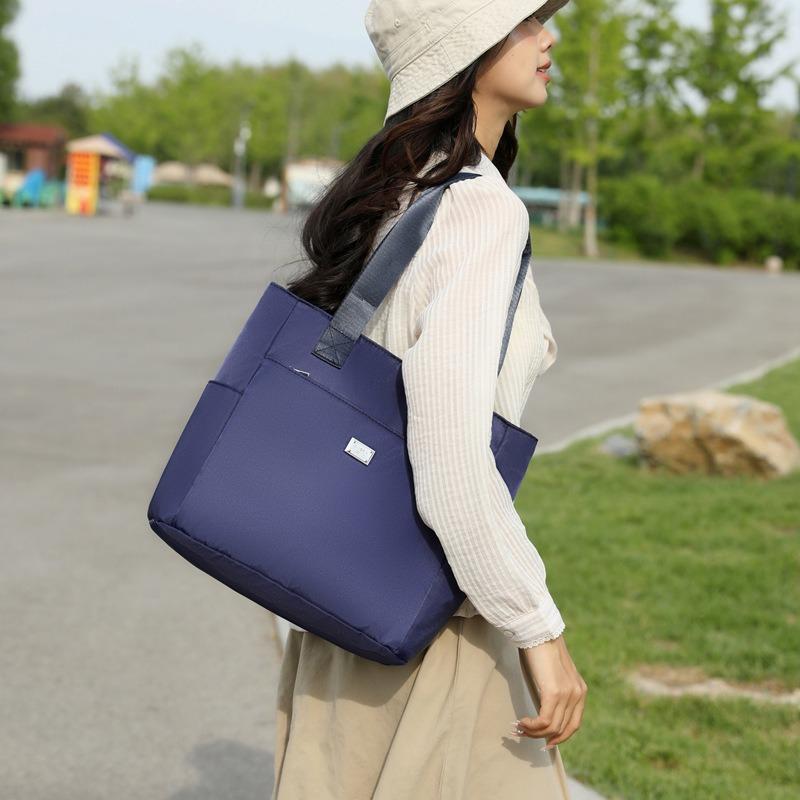 Однотонная простая повседневная наплечная сумка-подмышка, универсальная для ежедневных поездок, практичная сумка-тоут для ношения в руке