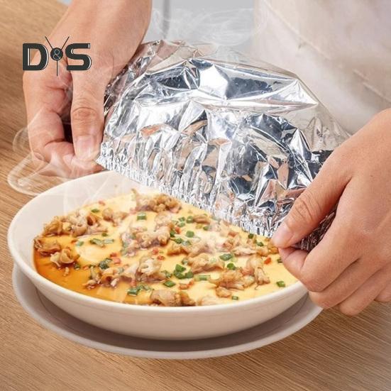Изоляционная крышка из алюминиевой фольги, термостойкие пищевые покрытия для кухни, эластичные пакеты для сохранения свежести, крышки из алюминиевой фольги для хранения продуктов