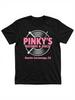 Винтажная футболка с коротким рукавом Pinky'S Records - Классический дизайн в черном цвете, идеально подходит для любого сезона, с мотивом виниловой пластинки