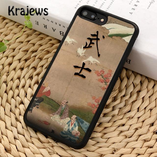 Krajews Japan Samurai Art For iPhone 17 Air 16 Phone Case Cover 15 14 plus 12 13 pro max coque