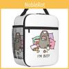 Portable Pusheen Cat Lunch Box Multifunction Thermal Cooler Food Insulated Bag