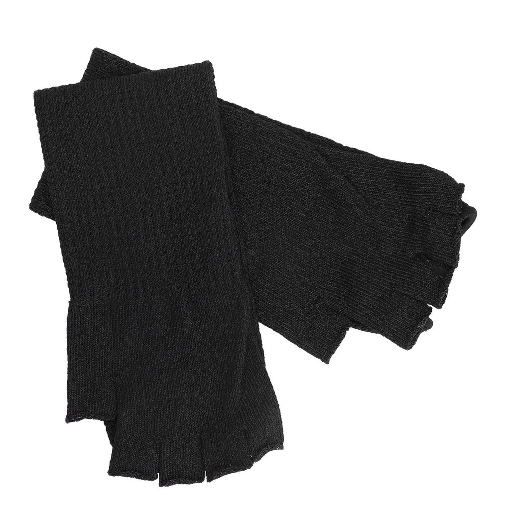 Arm Guards 45cm/17.7in Cut Resistant Half Finger Arm Sleeve for Kitchen Woodworking Gardening Black