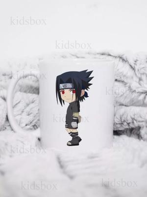 Кружка Наруто Саске Чиби с принтом керамическая чашка Naruto Sasuke Uchiha 330 мл 