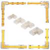 L Shape Corner COB LED Connectors 90 Degree 2/3/4 Pin Connector L Shape Cover Connectors