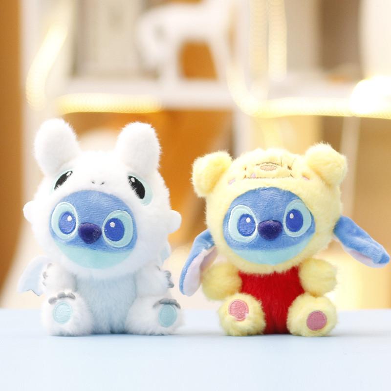 Плюшевый брелок Стич Беззубик Мультяшная мягкая тканевая игрушка Для детей и коллекционеров