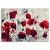 Canvas print, Painted red poppies on a meadow