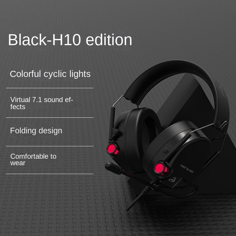 Гарнитура 7.1-канальные игровые наушники для киберспорта. Проводные удобные регулируемые выдвижные наушники.