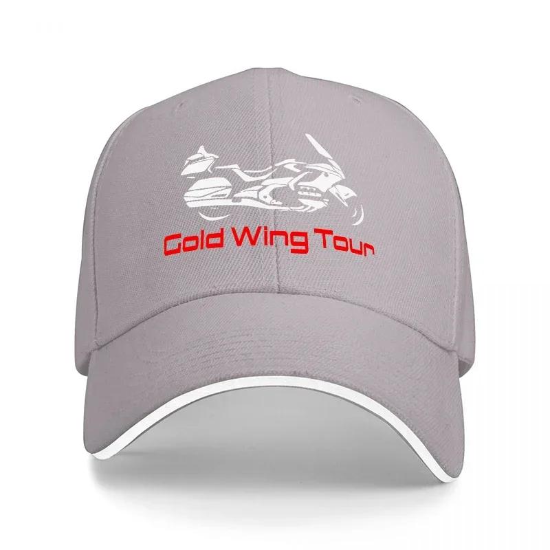 Gold Wing Tour Motorcycle Logo Baseball Cap Black Embroidered Design For Riders And Enthusiasts Classic Fit Adjustable Hat