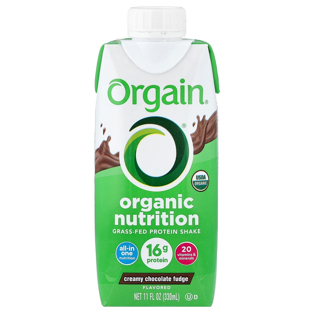 Orgain All-in-One Nutritional Shake, Creamy Chocolate Fudge, 4 x 11 fl oz