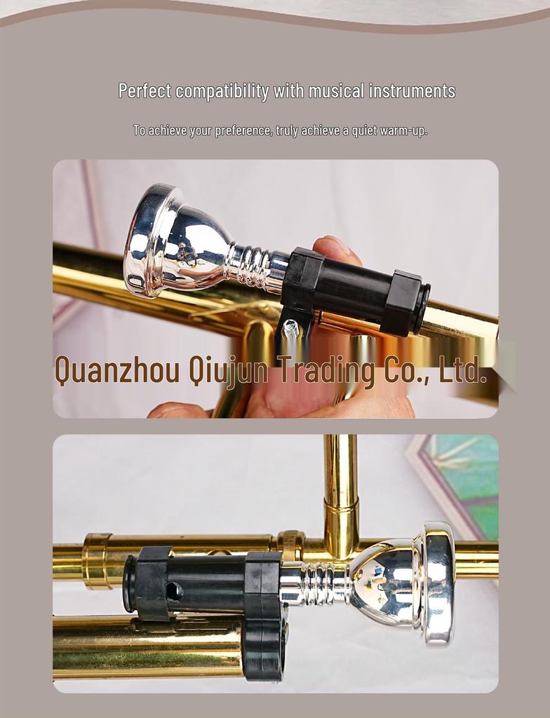 Большой зажим для мундштука для тубы, баритона, трубы, тромбона - Улучшает качество занятий