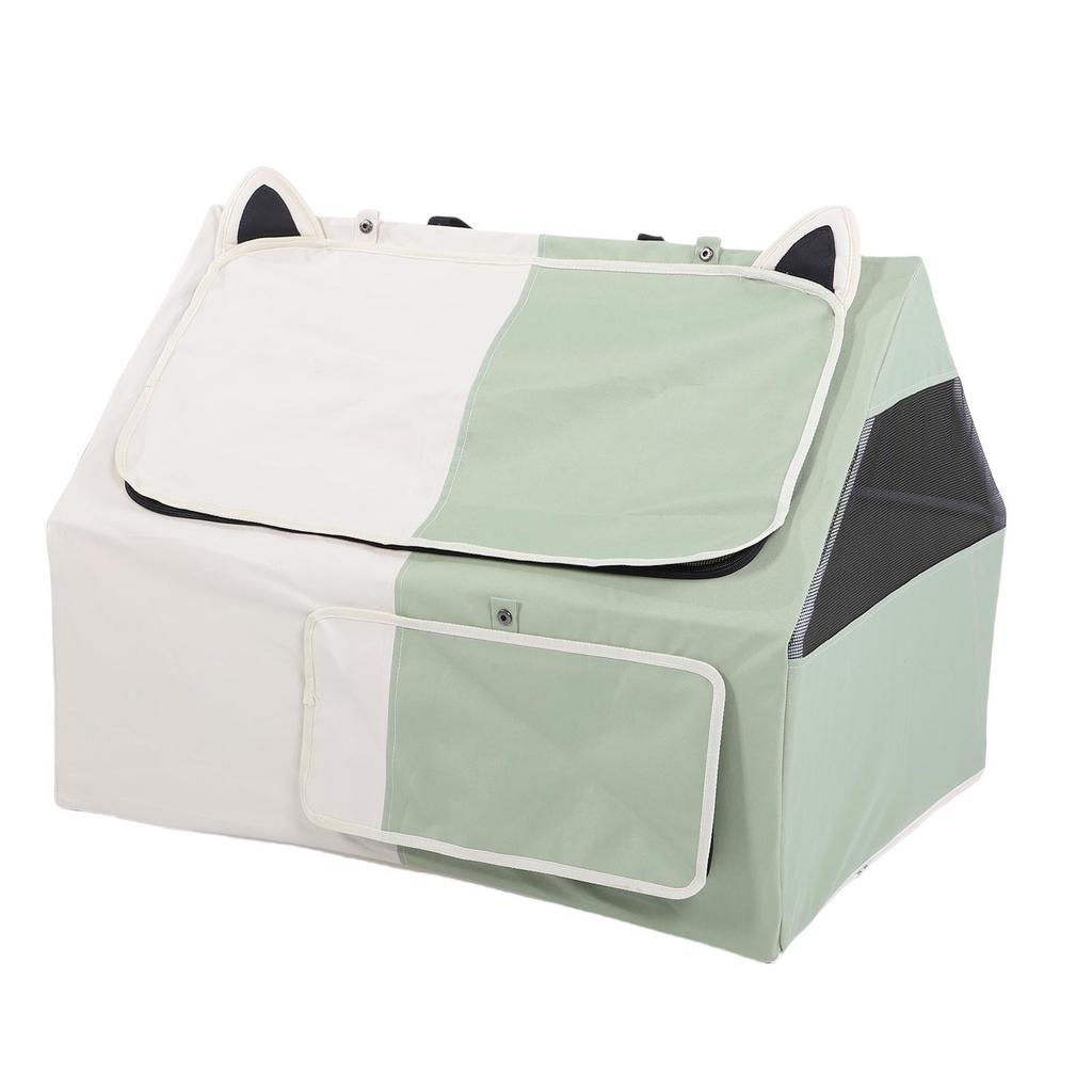 Палатка-клетка для кошек Удобная портативная закрытая палатка для питомцев из ткани Оксфорд для беременной кошки, зона для кормления