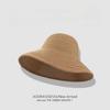 Seaside hat women's summer new vacation sunscreen hat bucket hat straw hat foldable beach sun hat sun hat