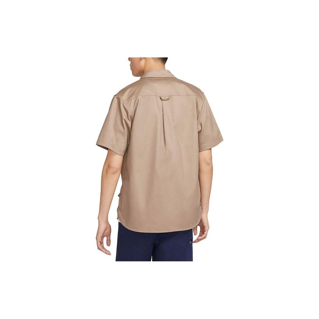 Nike Рубашки Унисекс Хаки Лацкан Умеренный Другое FQ0400-247