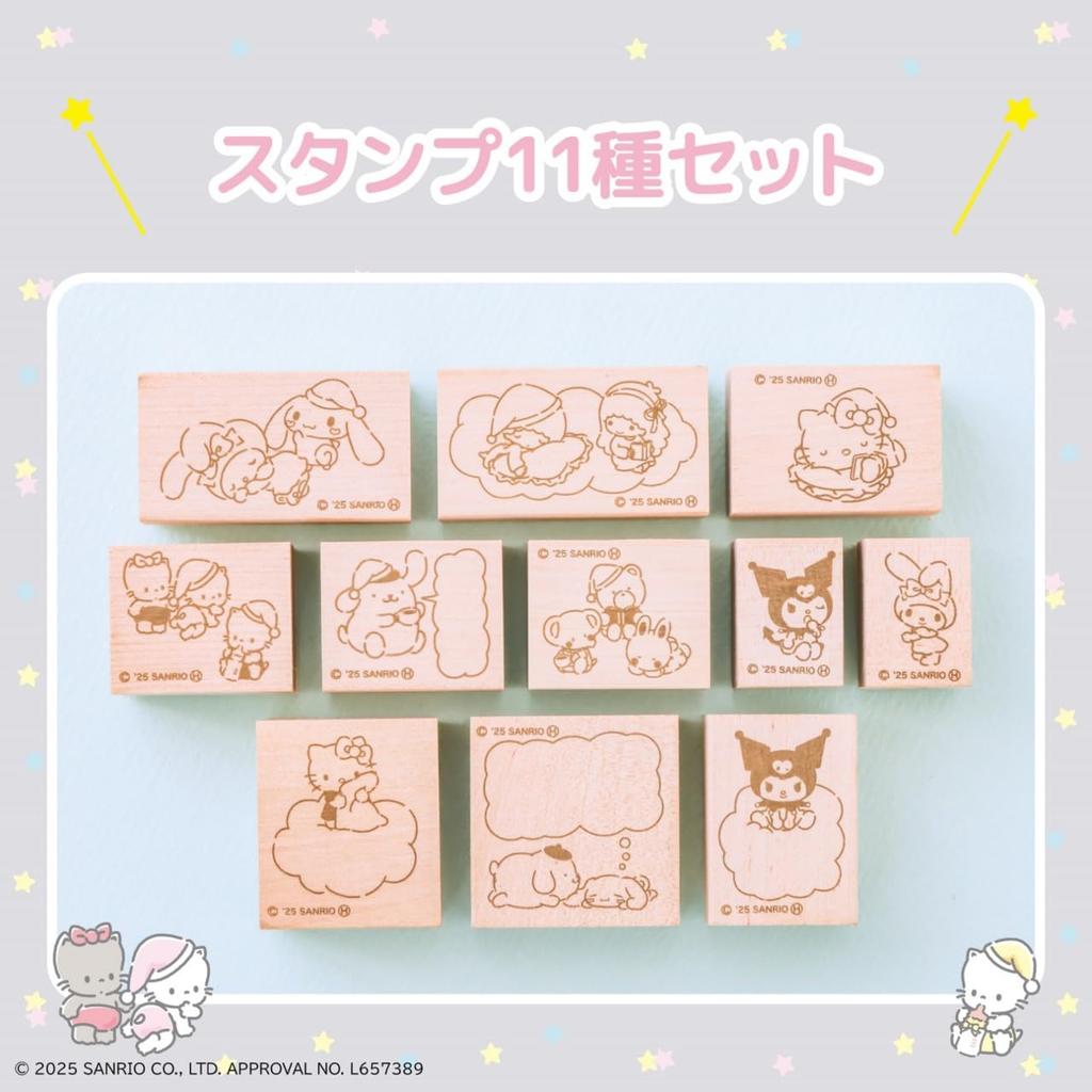 Книга набора расслабляющих штампов с персонажами Sanrio (Такараджимаша Мук)