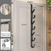 Door Hook Metal Coat Rack Strong Load-bearing Space Saving Simple Installation Hats Bags Organizer Towel Clothes Hanger