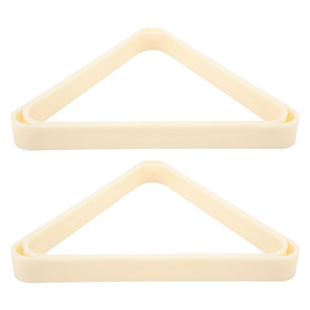 2pcs Strong Build Billiard Triangle Rack White Color Billiard Ball Frame For Snooker Game